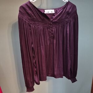 LOFT Deep Purple Blouse